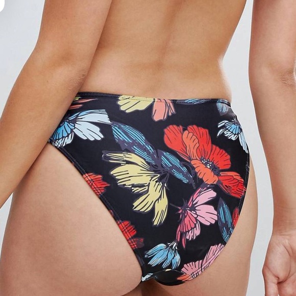 NEW| Playful Promises Dark Floral Bikini Bottom - Picture 2 of 4